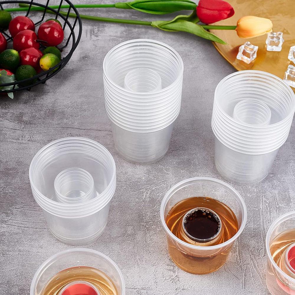 Disposable Bomber Cups Jager Bomber Shot Glasses plastic Shot Cups Perfect for Wedding,Thanksgiving Halloween Christmas Party