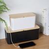 Elegant Cord Management Container Large Capacity Socket Organizer Power Strips Cables Storage Solution for Home Desk
