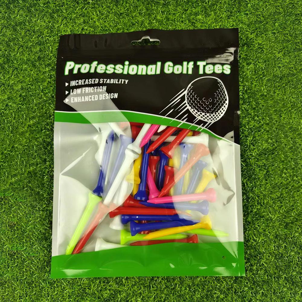 50 Pieces of Golf Tee Plastic Durable Mixed Color 4 Sizes Available Golf Tee Accessories