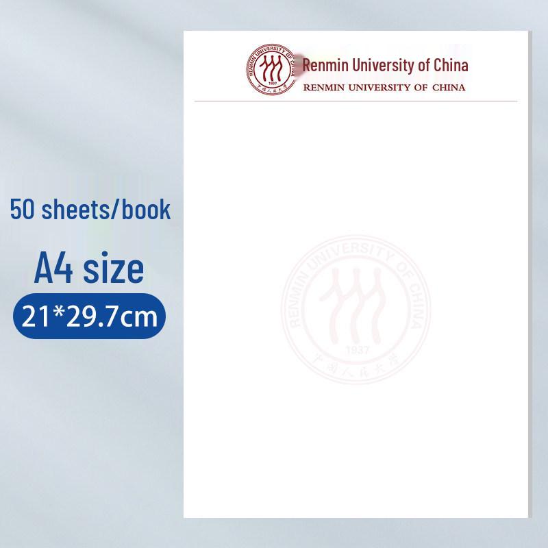 A4 Thickened Eye Protection Draft Paper - No Ink Bleed, Easy to Write, Ideal for University Notes