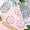 Metal Mason Jar Flower Lid Insert Wide Mouth Canning Jar Lid with Straw Hole Grid Organizer for Flowers Pens Toothbrushes