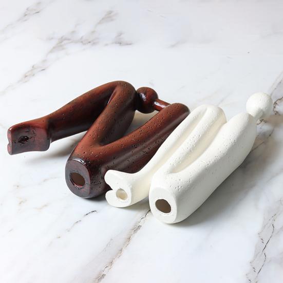 Abstrakte Strichmännchen-Figur Moderne minimalistische sitzende Mann-Harz-Statue Skulptur Haus Büro Schreibtischdekoration