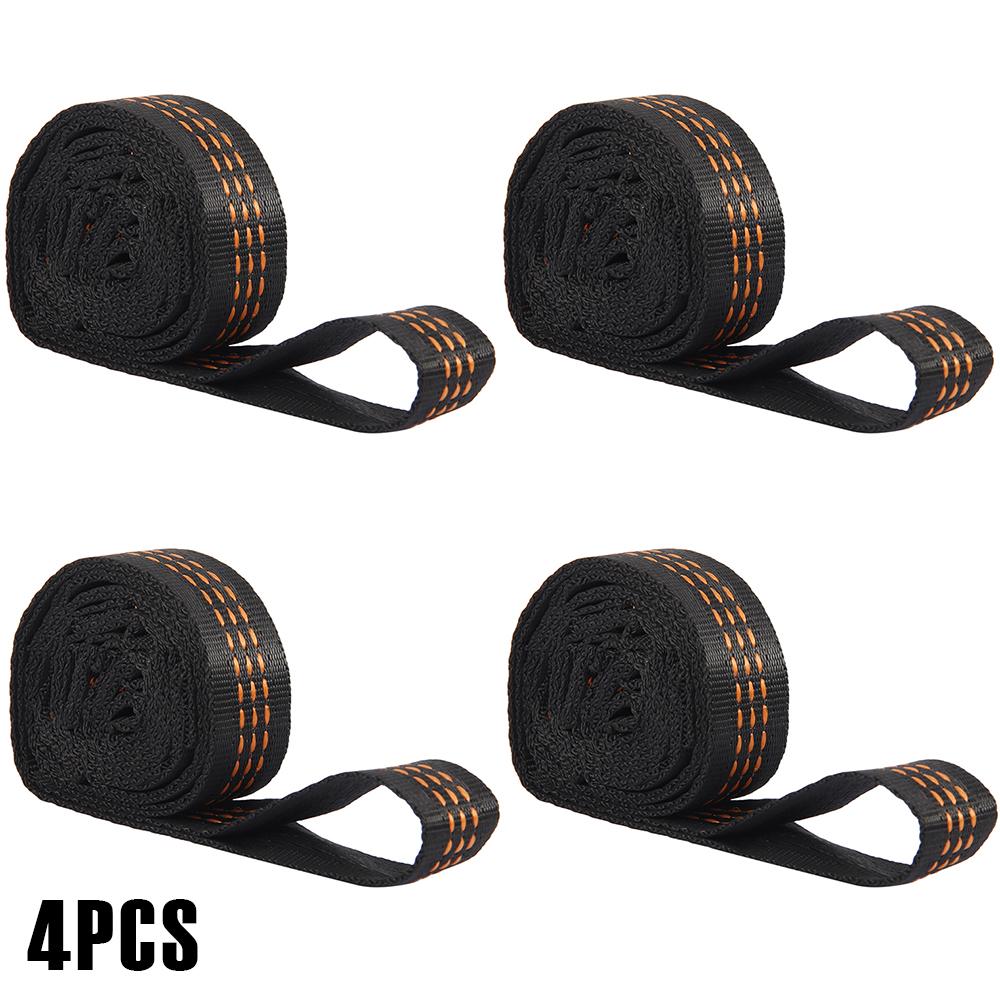 2/6 Stück 100x2,5cm Hängemattengurte Nylon Schaukel Aufhängegurt Verstellbarer Camping Aufhängegurt Hängemattenzubehör für Outdoor Garten