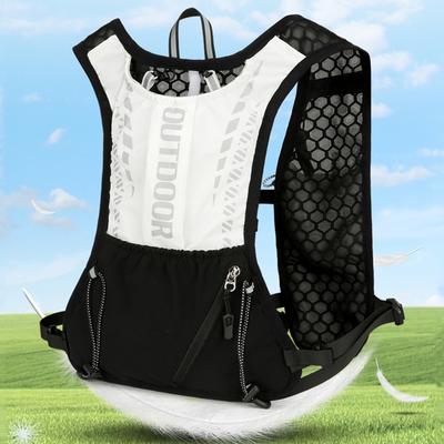 Hydration Laufweste Atmungsaktive Leichte Laufweste Reflektierende Outdoor-Trinkrucksack für Wandern Trail Running