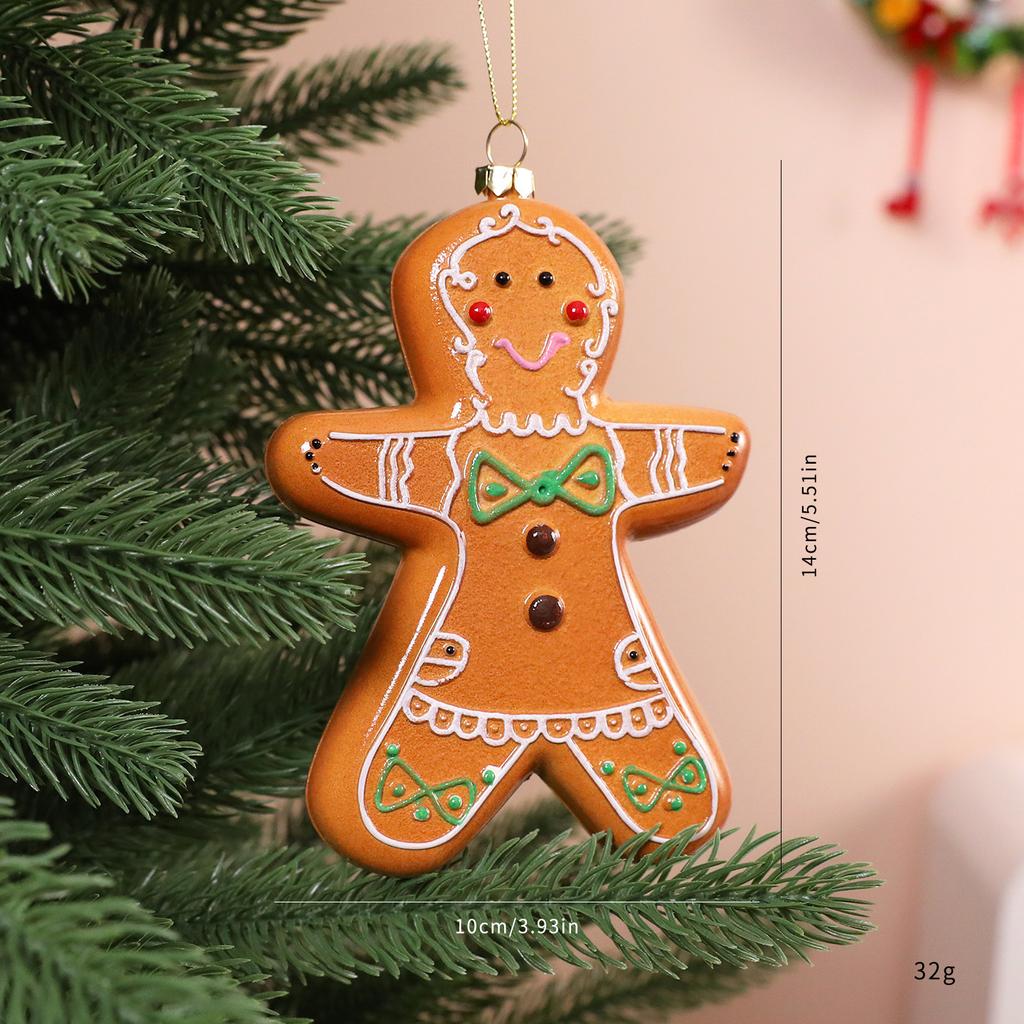 Christmas hot-selling donut decoration pendant Christmas holiday atmosphere decoration small pendant alkaline water bread decoration props