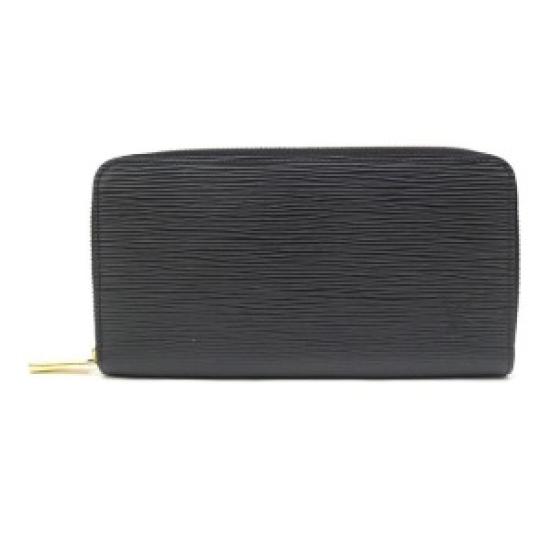

БУДЬ ЛАСКА, ВИКОРИСТАНИЙ ГАМАНЕЦЬ LOUIS VUITTON Zippy M68755 Шкіра Epi Чорний Довгий гаманець чорний