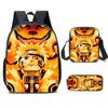 Naruto Naruto Primary And Secondary School Students Three-Piece Set School Bag Children'S Backpack Satchel Pencil Case