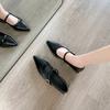 Spring/Summer New Style Fashionable Silver Pointed-toe High Heels Women's Elegant Bow Shallow Mouth Floating Single Shoe Dress