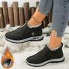 Women’s Fleece-Lined Winter Slip-On Boots, Warm Non-Slip Waterproof Comfort Shoes