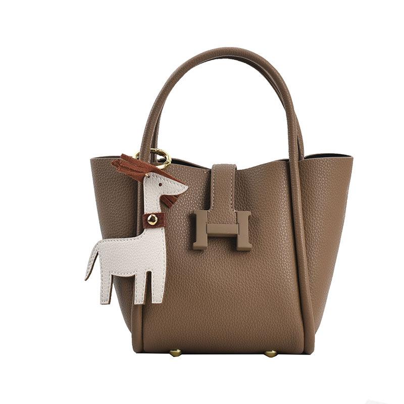 Fashion Small Bag Women's New High-end Single Shoulder Portable Messenger Bag Vegetable Basket Bucket Bag