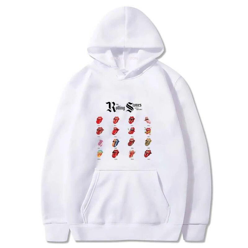 Rolling Stones Theme Essentials Mikina s kapucí s kapucí pro Unisex Mikina s kapucí Unisex oblečení Novinka v mikinách a mikinách Y2k Graphic