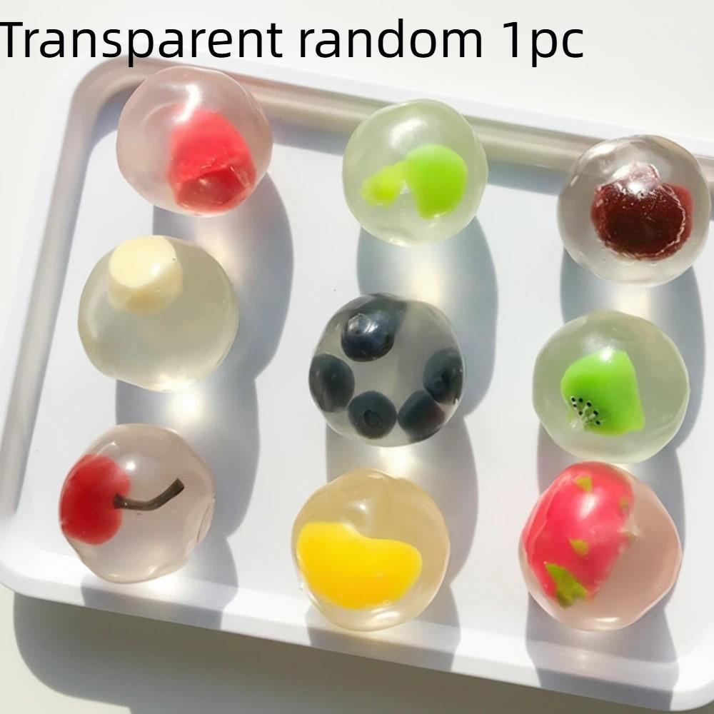 Mochi Mochi Gesimuleerde Fruit Serie Aardbei Stressbal Stressverlichting Vormbaar Knijpbare Sensorische Fidget Bal Geen Terugslag Zacht