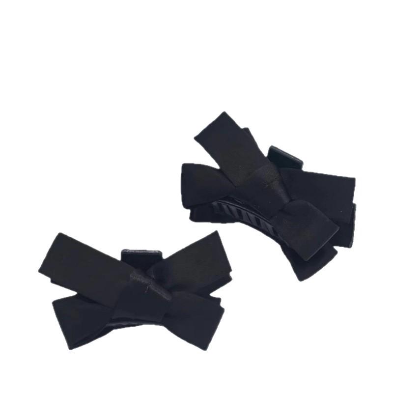 Red Plaid Bow Hair Clip - Women's Daily Hair Accessory