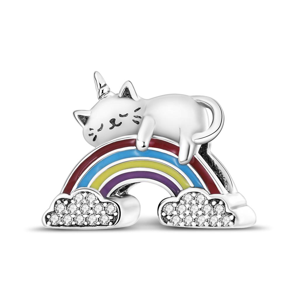 Copper Cute Cat And Dog Paw Print Animal Series Charms Beads Fit Original Fine Bracelets Diy Jewelry Gifts