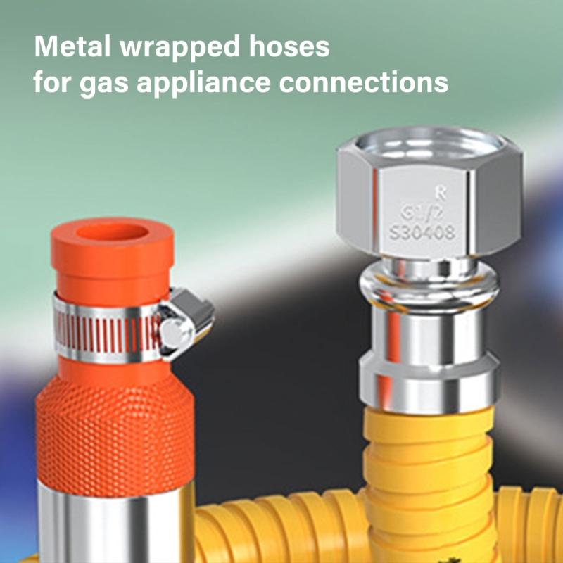Gas Line Corrugated Tubing Hose Propane Hose Conversion Flexible Natural Gas Hose Fittings for Natural Gas and Propane