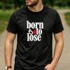 Dark Streetwear Cotton T Shirt Spade Born To Lose Live To Win Graphic Unisex Unisex Unisex Short Sleeve Casual Daily Leisure Tops
