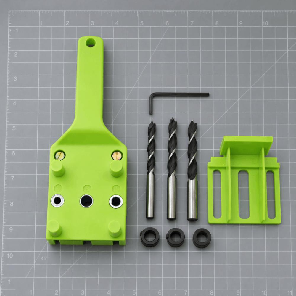 8pcs Straight Hole Puncher Doweling Jig Handheld Woodworking Jig Kit Hole Saw Kit  Woodworking