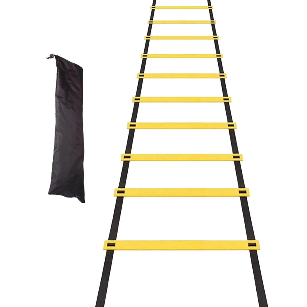 5m 10 sections Agility Ladder Quick Ladder for Training Storage Bag Included Instant Set-up Exerciser for Sports Tennis Soccer
