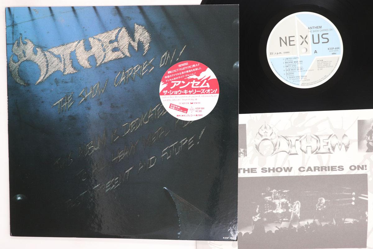 Виниловая пластинка ANTHEM Show Carries On K25P684 NEXUS 1987 Япония Металл Б/у