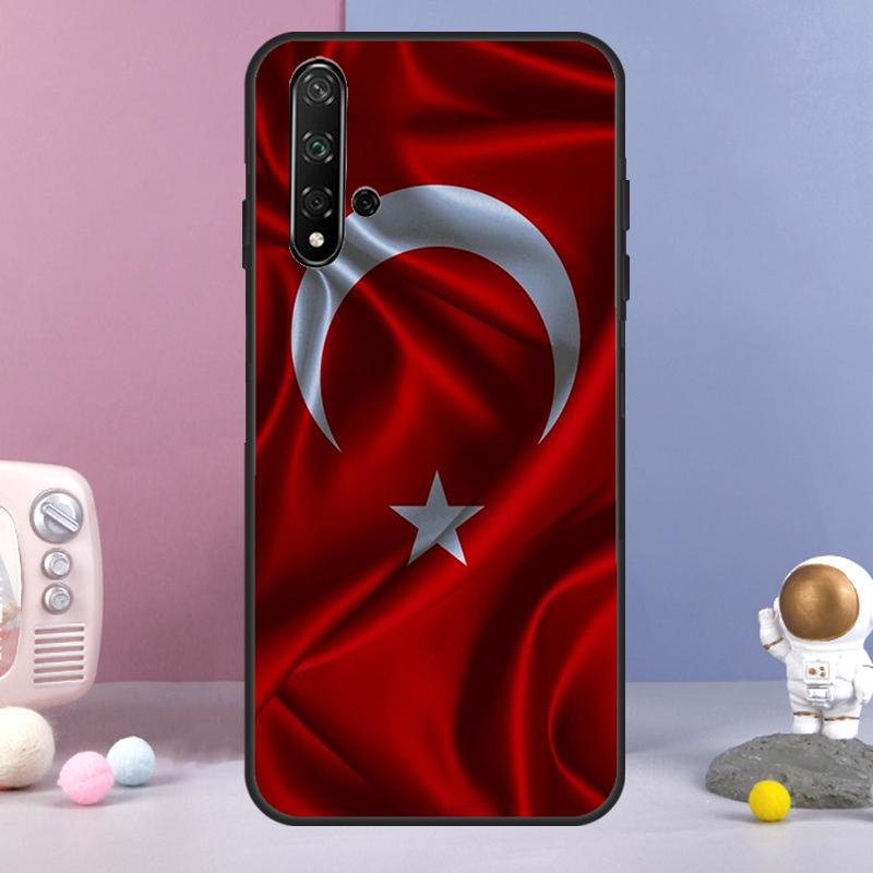 Turkey Turkish Flag For Huawei Nova 9 10 SE 3i 7i 8i 11i 12i Y60 Y61 Y70 Y72 Y73 Y90 Y91 P20 P30 P40 Lite Case