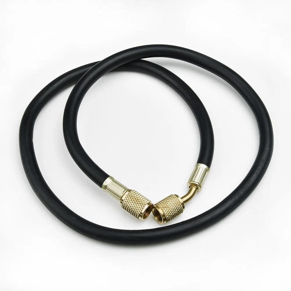 R-410A Charging Hose Refrigeration Replacement 800PSI Black Equipment Gauge Industrial Practical Reliable Useful