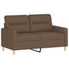 Vidaxl 4-Cz. Relaxation Set With Cushions, Brown, Fabric
