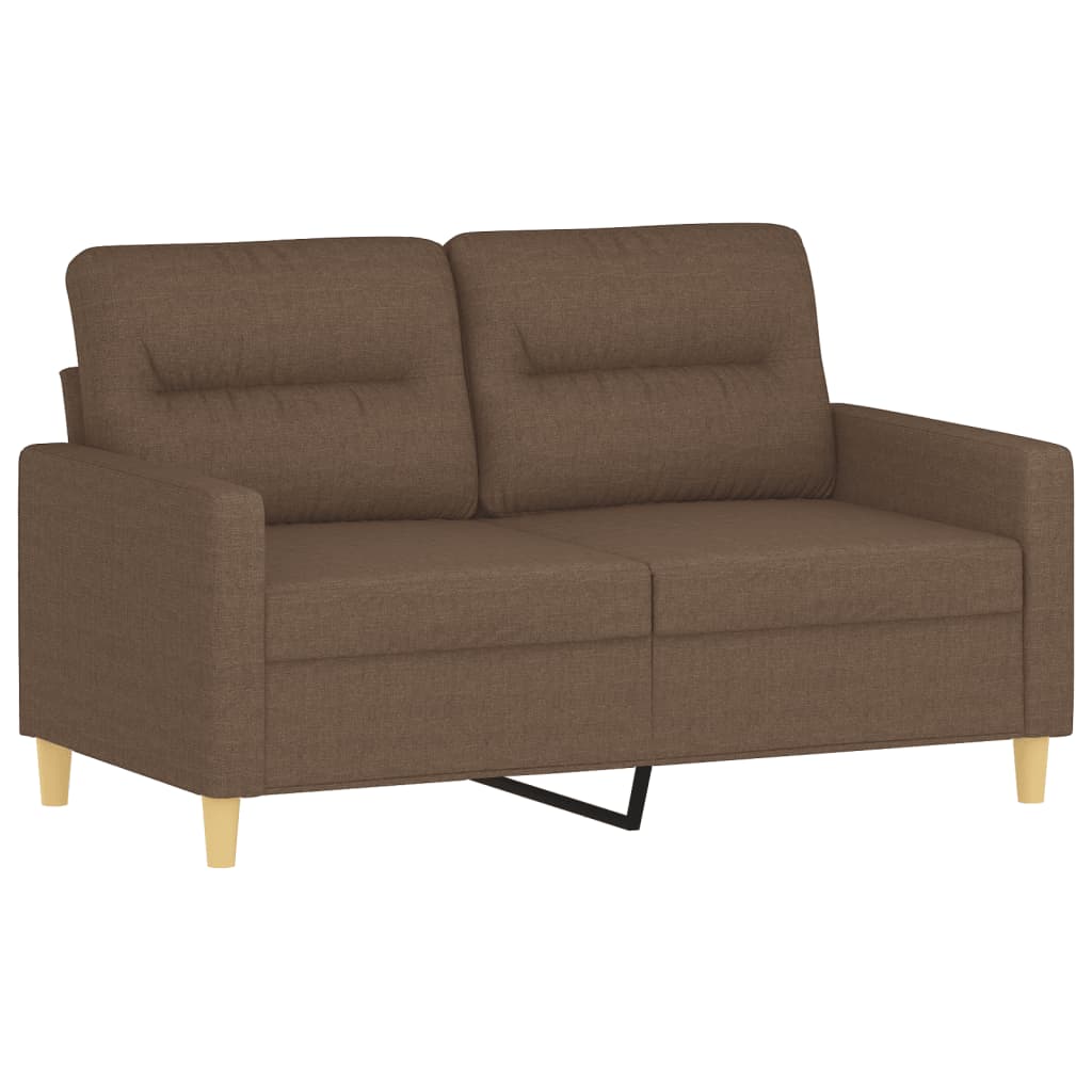 Vidaxl 4-Cz. Relaxation Set With Cushions, Brown, Fabric