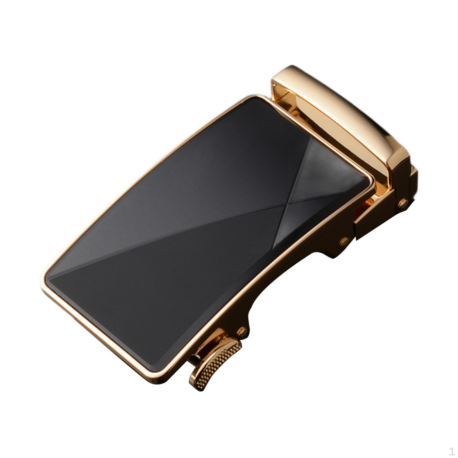 

Men Ratchet Belt Buckle Replacement, Slide for Pants, Dress Business Suit золотой