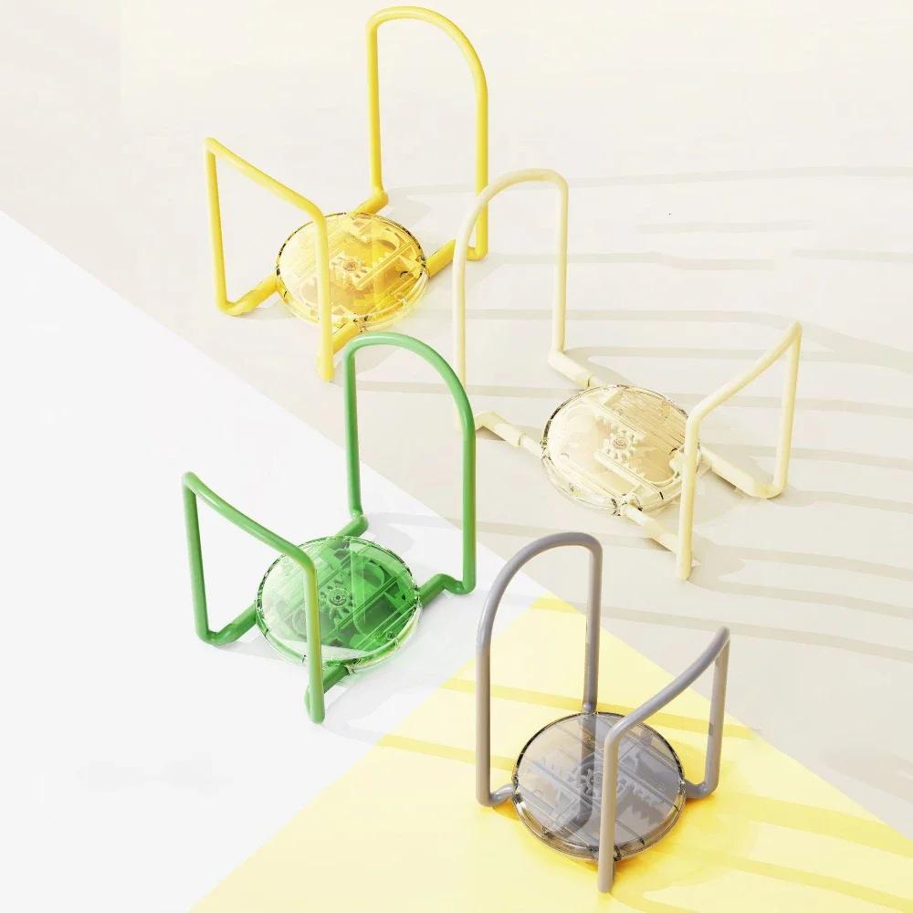 Kitchen Desktop Standing Retractable Bowl Plate Storage Rack Bowl Plate Holder Dish Drying Shelf Space Saving Drainer Organizer