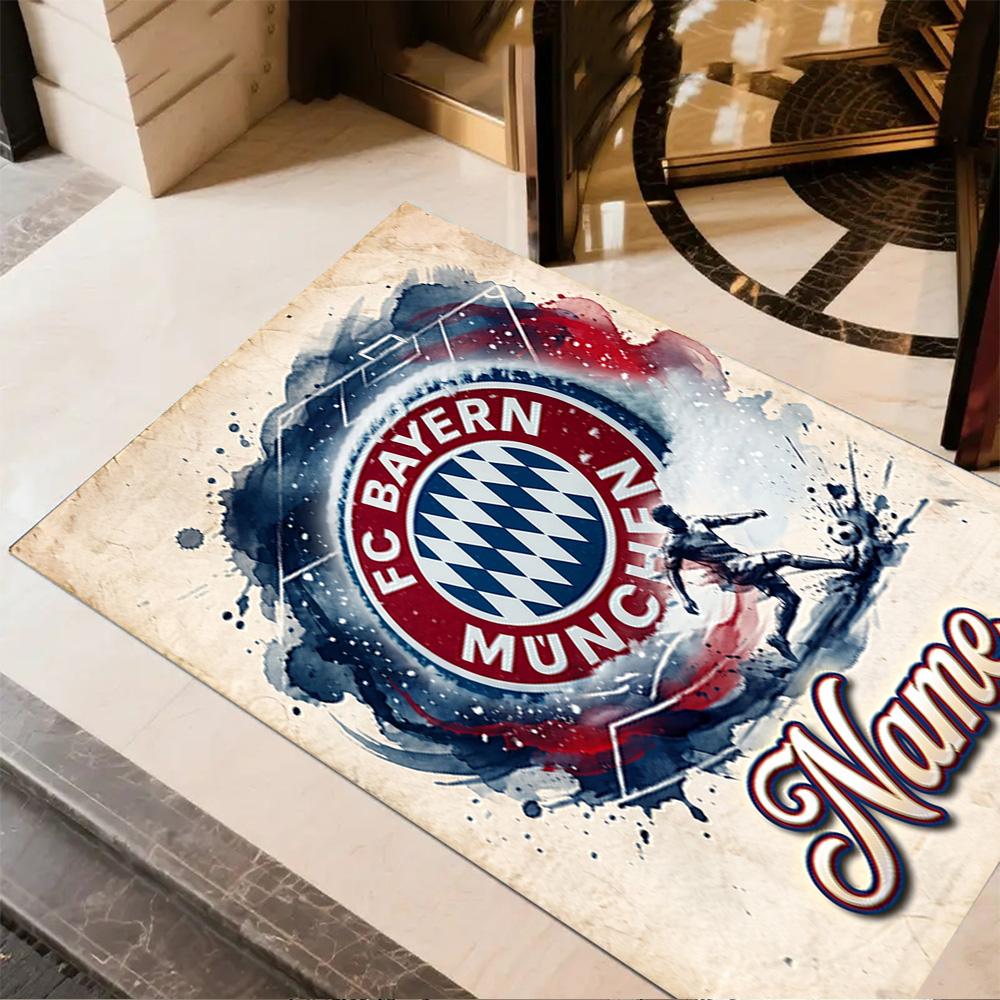Bayern Munich Soccer Art Carpet Perfect for Entryway Kitchen Decorate Room Outdoor Anti-slip Rug Decorate Offices