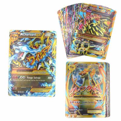 100 ks Různé hrací karty VSTAR GX EX VMAX MEGA TAG TEAM Energie Trenér Charizard Pikachu Vzácné karty Pokemon G12