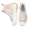 Converse Run Star Hike simple and comfortable high-top canvas shoes for all men and women in peach pink