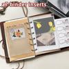 Standard Binders A7 A7 Binder Pages Clear 6-Ring Card Protector Sleeves Transparent Pages