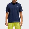 Adidas Originals Trefoil Logo Embroidered Loose Sports Round Neck Short Sleeve T-Shirt Men Tops Collegiate-Navy-Blue GN3811