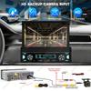 1Din 7'' MP5 Radio Player FM AM RDS Automatic Retractable Screen Wireless Carplay Android Auto Multimedia USB Type-C Car Stereo