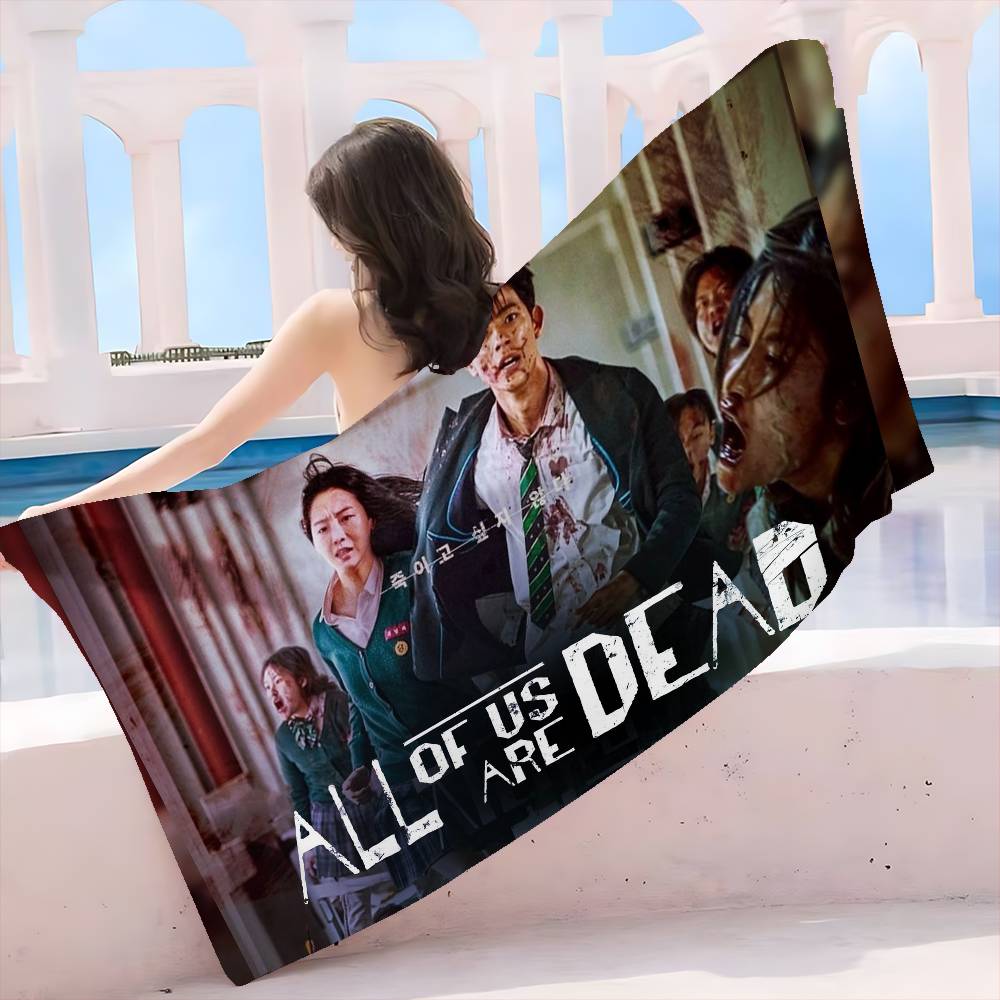 TV All Of Us Are Dead Microfiber Printed Beach Towel Mountain Climbing Yoga Beach Swimming Running Absorbent Soft Towel