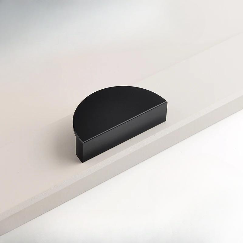 

1 шт. цветные ручки для кухонного шкафа, ручка для ящика двери гардероба, полукруглая, кремового цвета, для детской комнаты, сочетание ручек чёрный