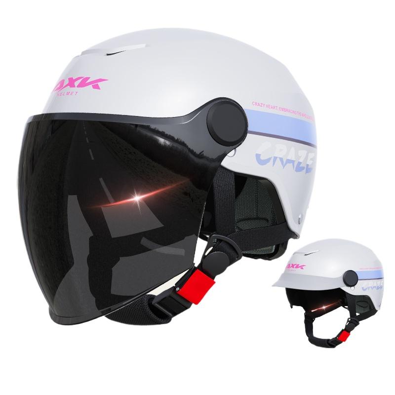 

Electric Car Helmet Men s and Women s Battery Motorcycle Summer Half Helmet Four Seasons Universal Helmet