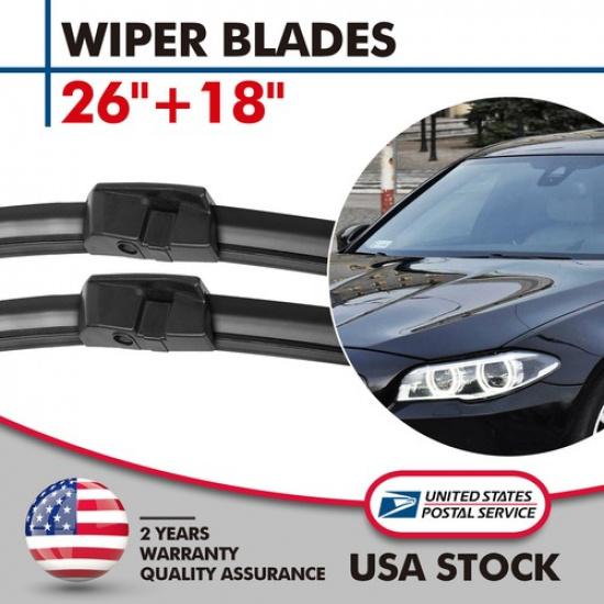 New Original Equipment Bracketless Windshield Wiper Blades 26  & 18  All Season