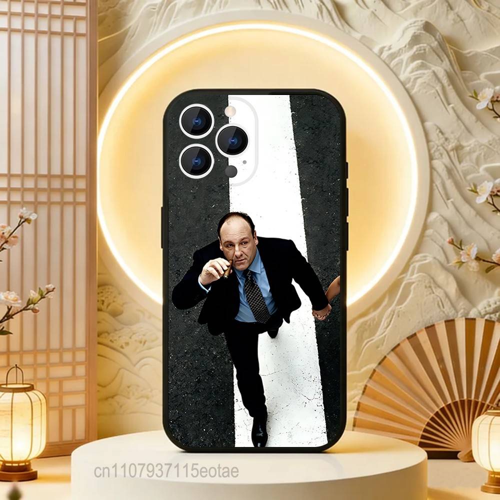 TV The S-Sopranos Tony Phone Case For iPhone 17,16,15,14,13,12,11,Pro,Max,Plus,E,Air,Mini Protective Black Cover