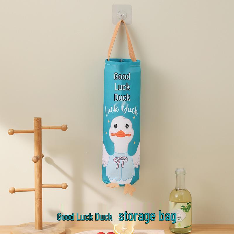 Wall-Mounted Kitchen Plastic Bag Organizer and Collector