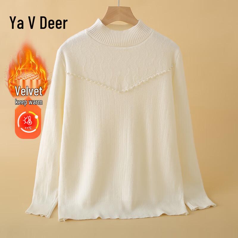 

Yalu Women s 2025 Winter Thickened Velvet Lined Sweater 3XL
