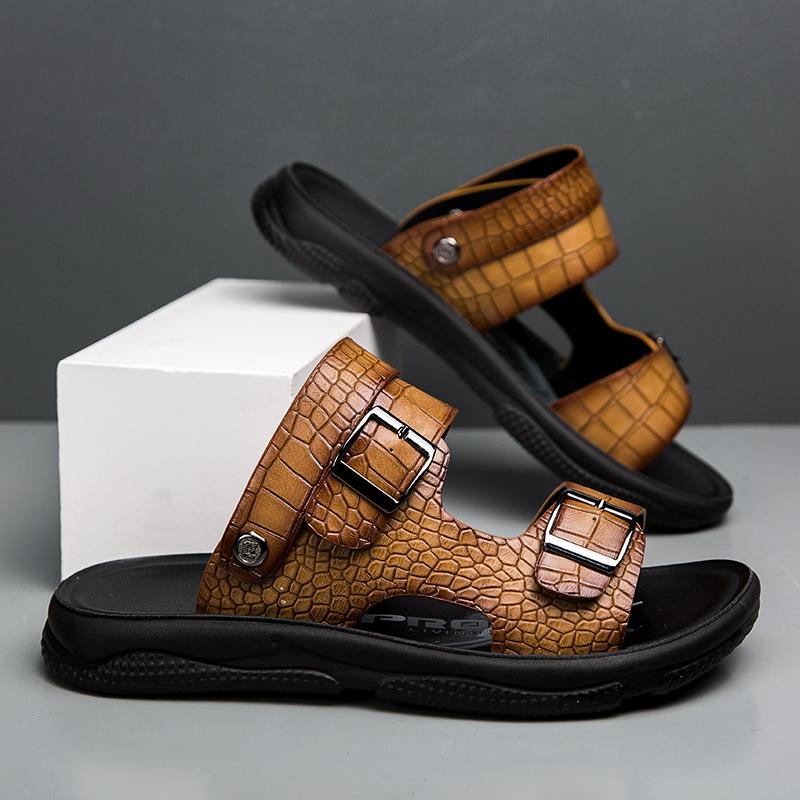 Modische Lässige Coole Schuhe für Herren Sommer 2025 Neuer Stil Outdoor Strand Zehenfrei Atmungsaktiv Bequem Vielseitig Modetrend Sandalen