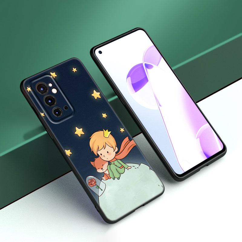 The Little Prince Black Silicone Phone Case For OnePlus 9 10 11 12 ACE 2V Pro 9RT 10T 10R Nord CE 2 3 Lite N10 N20 N30 5G