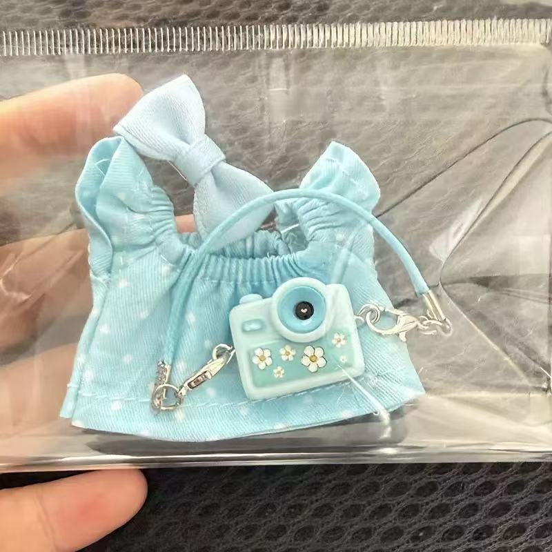 Non-Toxic For Mini Labubu 4.0 Pin For Love Series Dress 3Pcs Floral Skirt Set Doll Clothes Outfit Accessories Labubu Cute Outfit