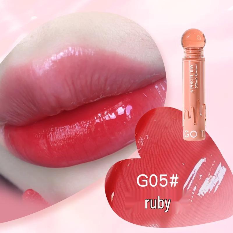 GoGo Tales Little Pink Ball Lip Gloss: Non-Sticky, Hydrating Lip Color for Students.