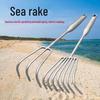 Seashore Multi-Prong Garden Rake with Welded Handle for Soil and Seafood