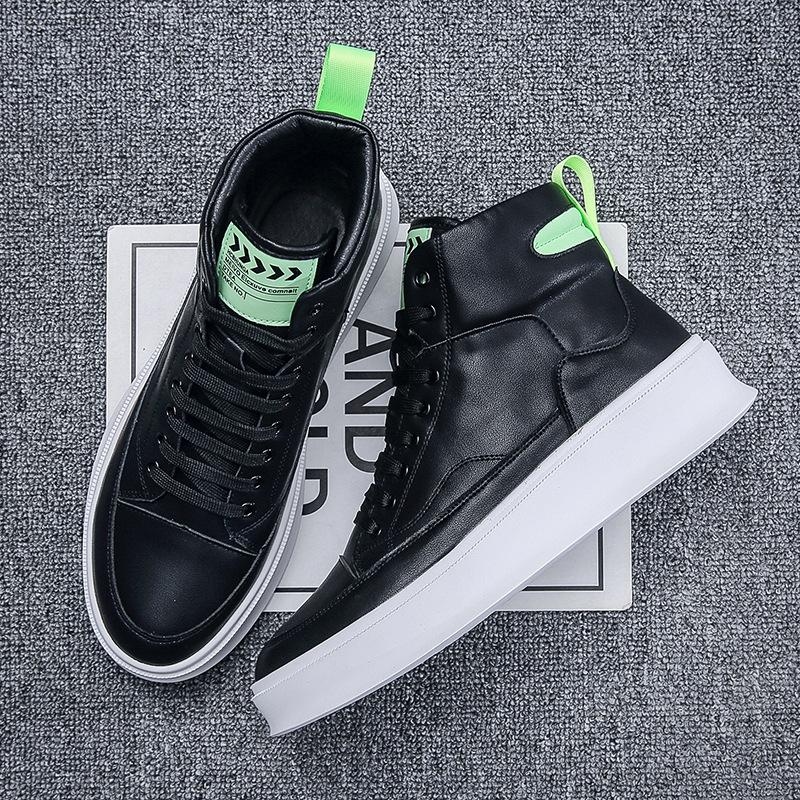 Men's shoes high-top casual white versatile men's shoes fashion trend shoes European goods tide Wenzhou live broadcast
