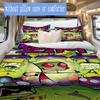 Invader Zim Pattern Bedding,Quilt Set Quilt Cover Pillowcase Home Birthday Gift (1*duvet cover+2*pillowcase,without core)ZSJT0917049
