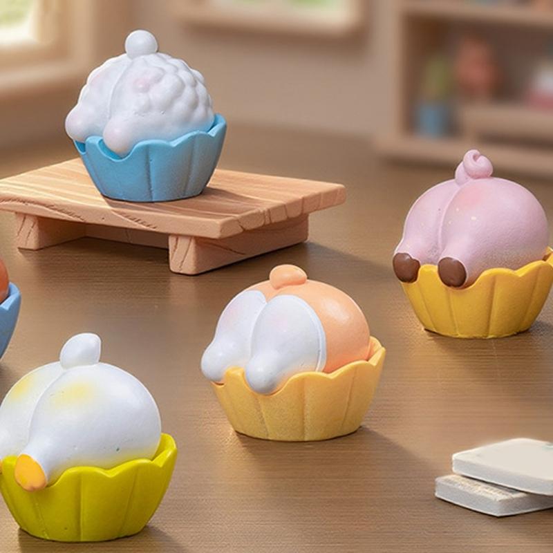 Cake Cup Figurines Mini Cake Cup Decors Waterproof Toy Playsets Miniature Doll Garden Figurines Cake Toppers Party Favor